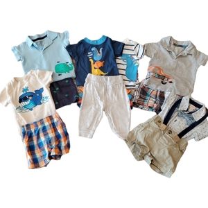 🎉 HP 🎉 Baby Boy Summer Clothes Bundle!  Set of 5 - Size 3-6 Months - EUC